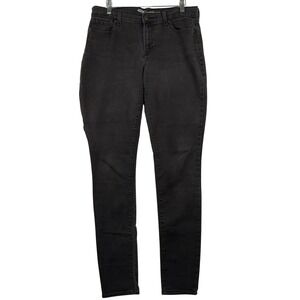 Old Navy 10 Tall Sweetheart Curvy Skinny Jeans Black Jack Stretch Retro Neutral
